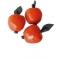 Apples Red Handcarved / Apfel 5 pcs #600504